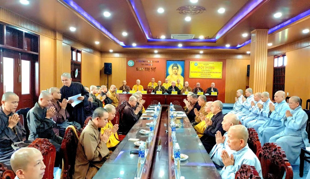 Vĩnh Long: Ban Tổ chức Đại Giới đàn Thiện Từ họp rà soát lại các công tác chuẩn bị