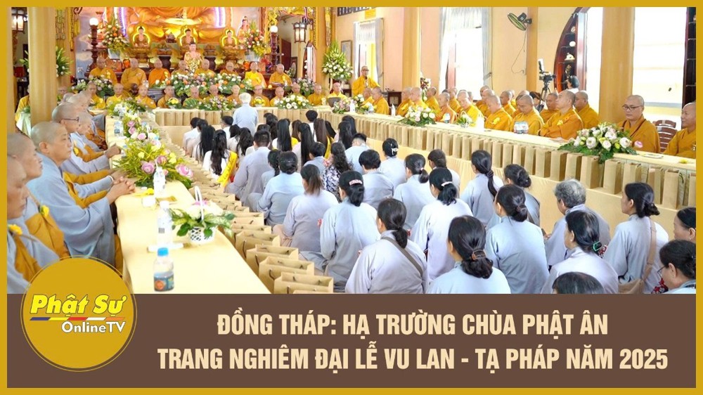[Video] Đồng Tháp: Hạ trường chùa Phật Ân trang nghiêm đại lễ Vu lan - Tạ pháp năm 2025