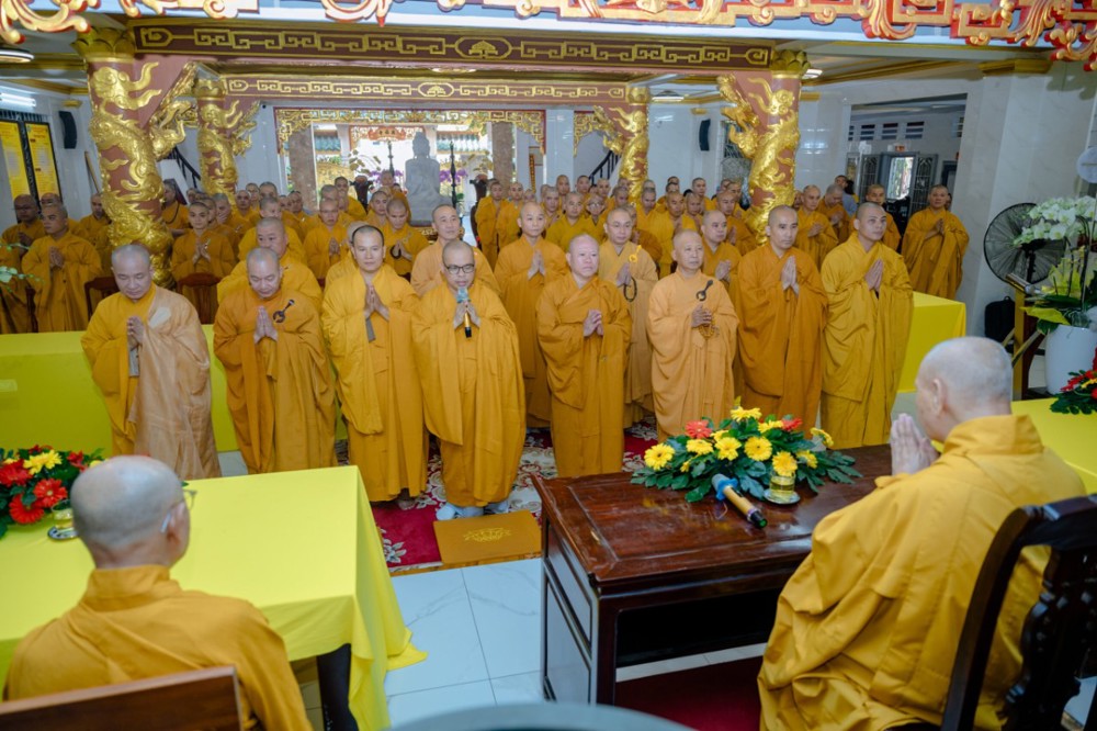 TP.HCM: Trang nghiêm lễ Tạ pháp tại trường hạ chùa Hưng Phước