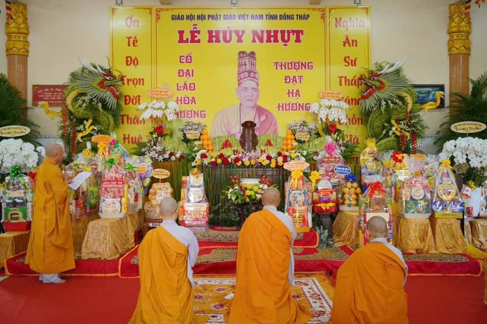 Đồng Tháp: Chùa Linh Phong trang nghiêm tưởng niệm cố Trưởng lão Hòa thượng Thích Đạt Hương lần thứ 36