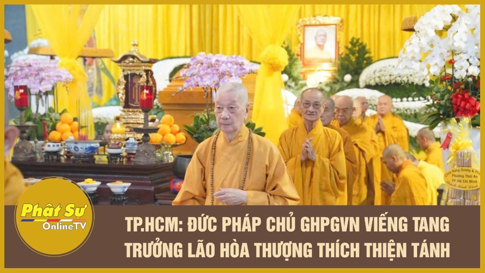 [Video] TP.HCM: Đức Pháp chủ GHPGVN viếng tang Trưởng lão Hòa thượng Thích Thiện Tánh