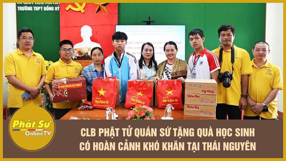 [Video] CLB Phật tử Quán Sứ tặng quà học sinh có hoàn cảnh khó khăn tại Thái Nguyên