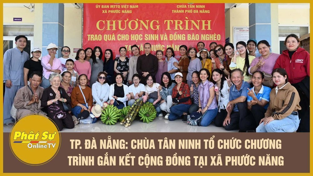 [Video] Đà Nẵng: Chùa Tân Ninh tổ chức chương trình gắn kết cộng đồng tại xã Phước Năng