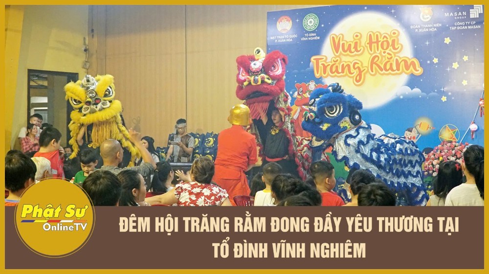 [Video] TP.HCM: Đêm hội trăng rằm đong đầy yêu thương tại Tổ đình Vĩnh Nghiêm