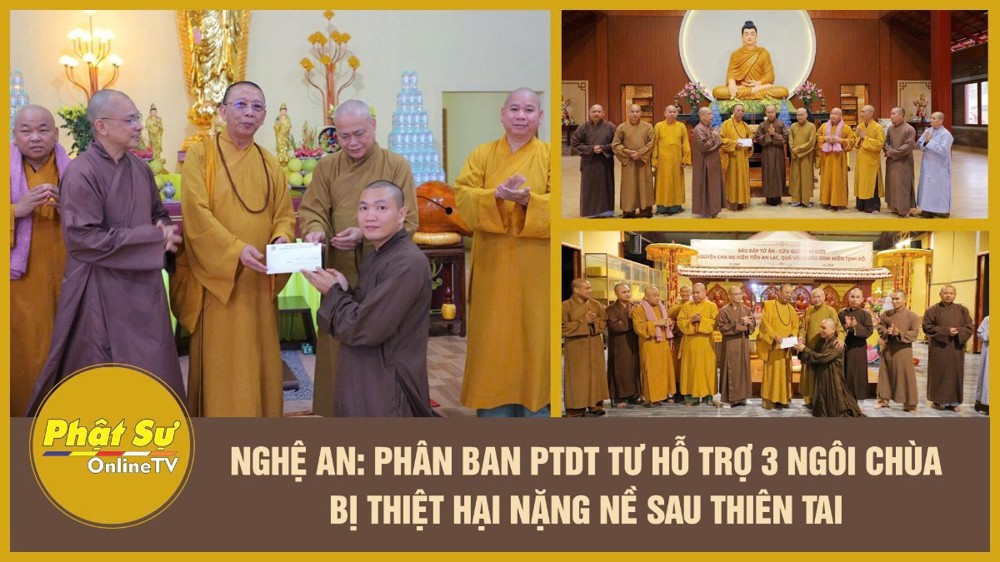 [Video] Nghệ An: Phân ban PTDT TƯ hỗ trợ 3 ngôi chùa bị thiệt hại nặng nề sau thiên tai