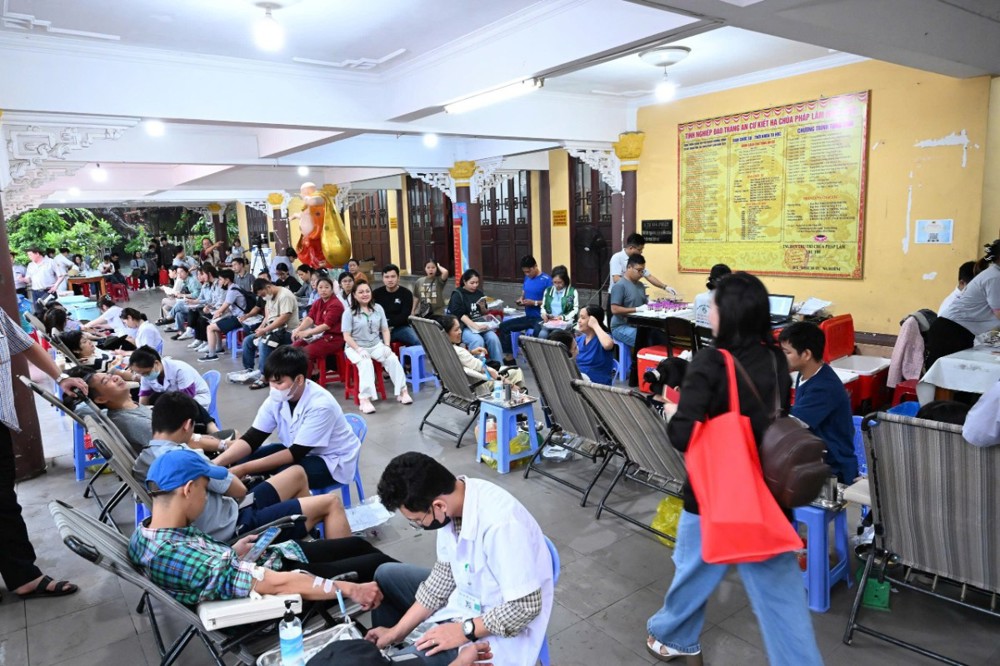 Đà Nẵng: Phân ban Gia đình Phật tử tổ chức hiến máu đột xuất năm 2025