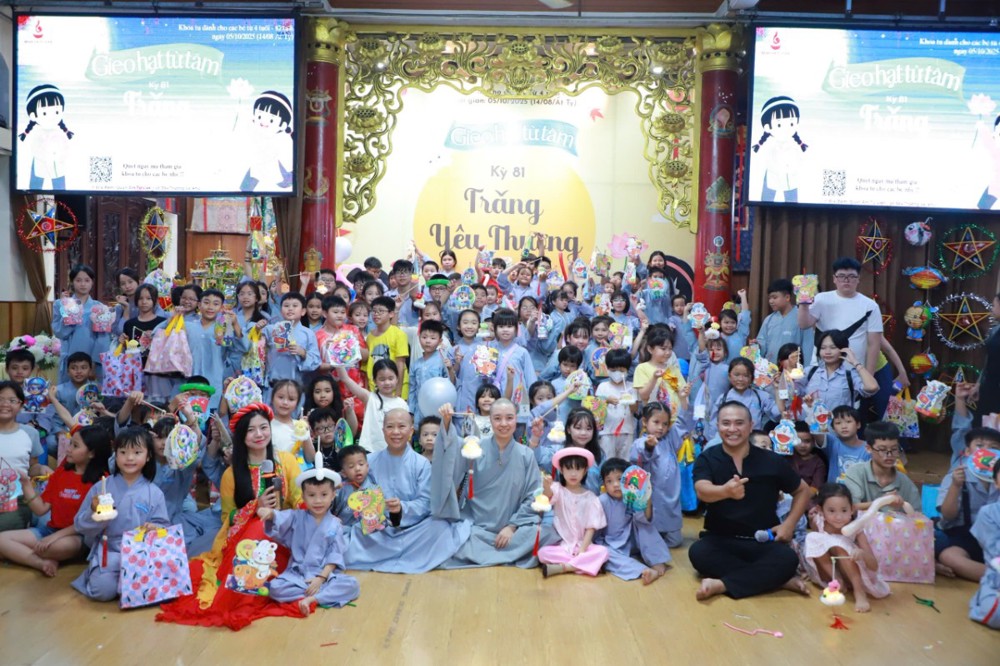 TP.HCM: Quan Âm tu viện tổ chức khóa tu “Gieo hạt từ tâm” kỳ 81 với chủ đề “Trăng yêu thương”