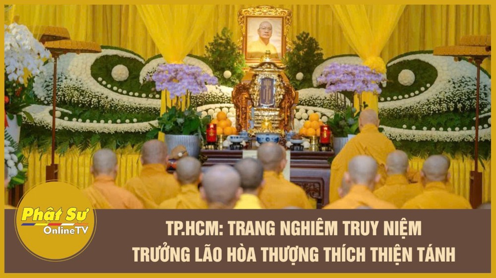 [Video] TP.HCM: Trang nghiêm truy niệm Trưởng lão Hòa thượng Thích Thiện Tánh