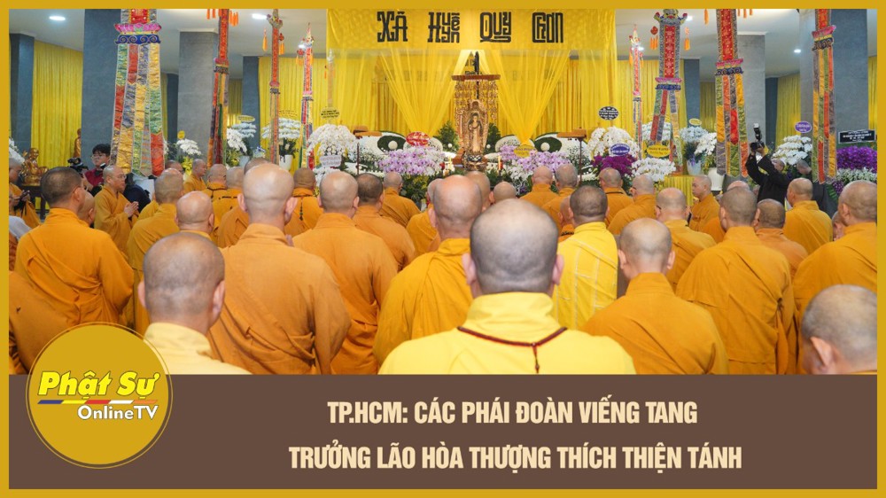 [Video] TP.HCM: Các phái đoàn viếng tang Trưởng lão Hòa thượng Thích Thiện Tánh