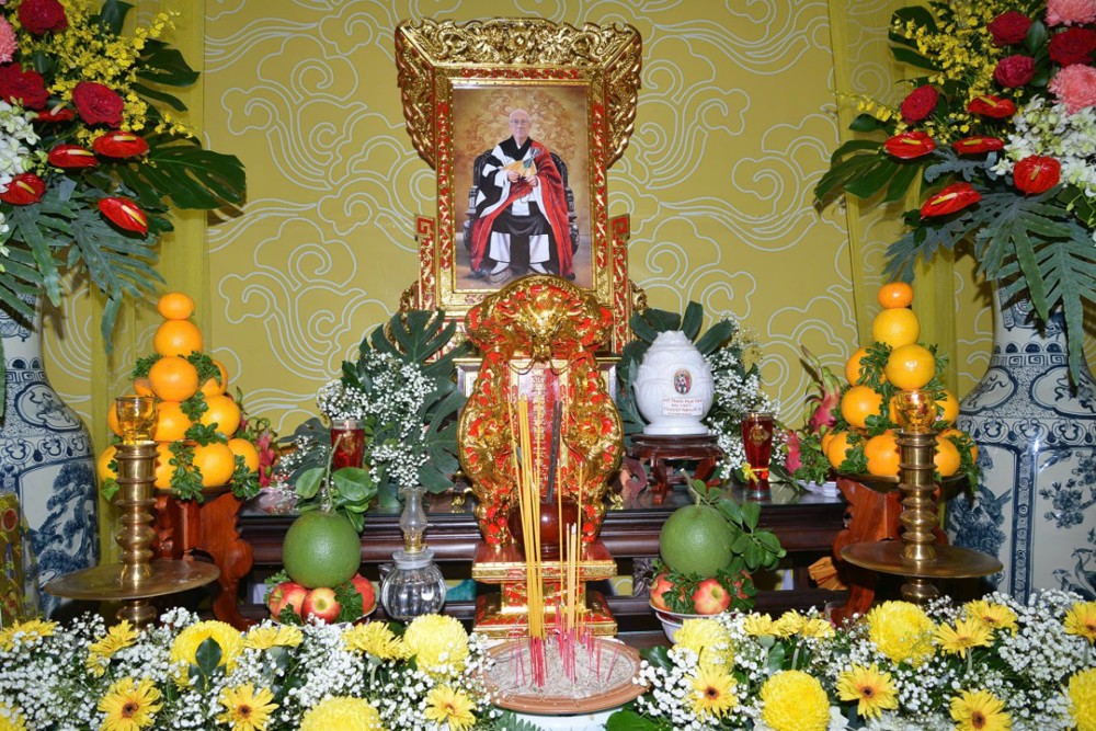 Tây Ninh: Ban Trị sự GHPGVN tỉnh và môn đồ pháp quyến chùa Long Sơn tổ chức lễ chung thất cố Hòa thượng Thích Huệ Tâm