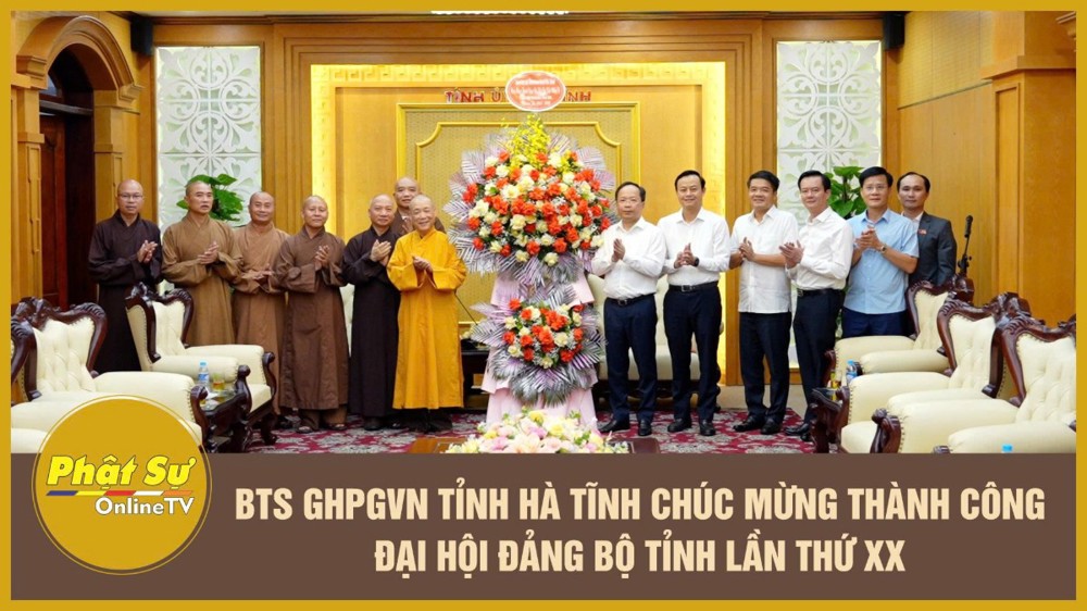 [Video] BTS GHPGVN tỉnh Hà Tĩnh chúc mừng thành công Đại hội Đảng bộ tỉnh lần thứ XX