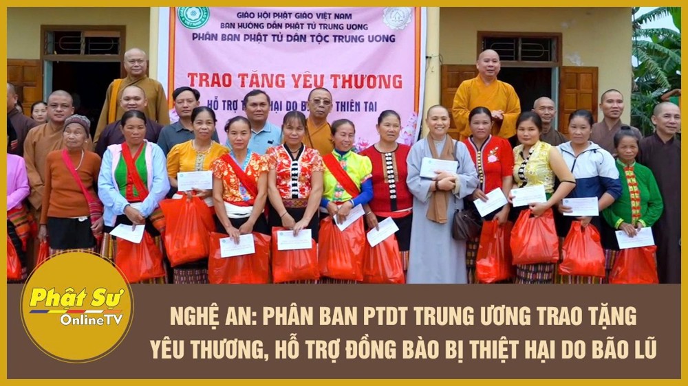 [Video] Nghệ An: Phân ban PTDT Trung ương trao tặng yêu thương, hỗ trợ đồng bào bị thiệt hại do bão lũ