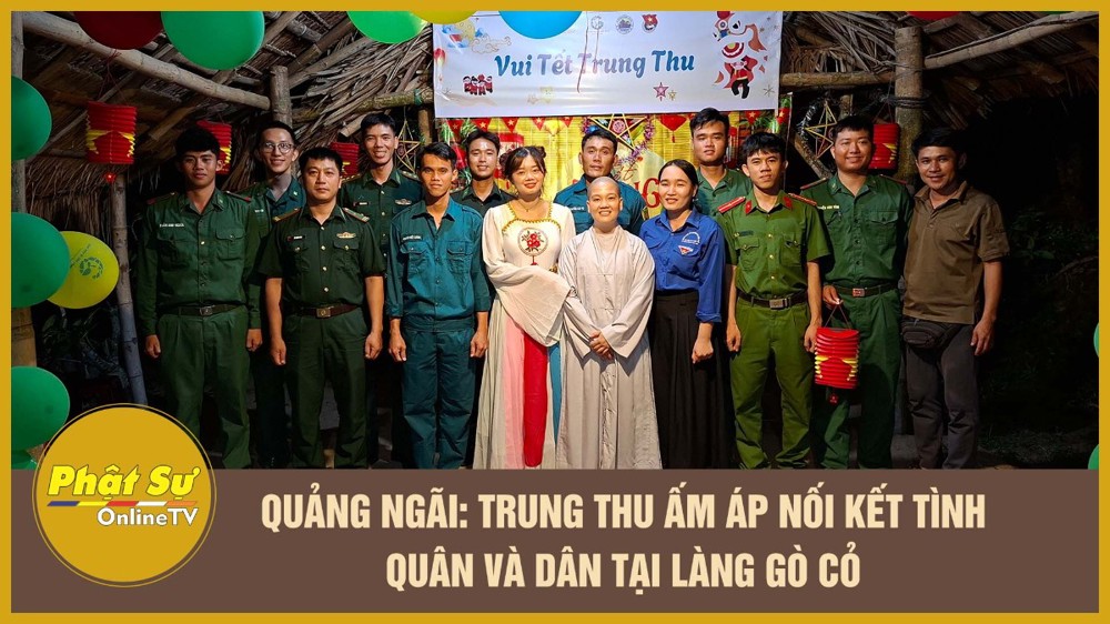 [Video] Quảng Ngãi: Trung Thu ấm áp nối kết tình quân và dân tại làng Gò Cỏ