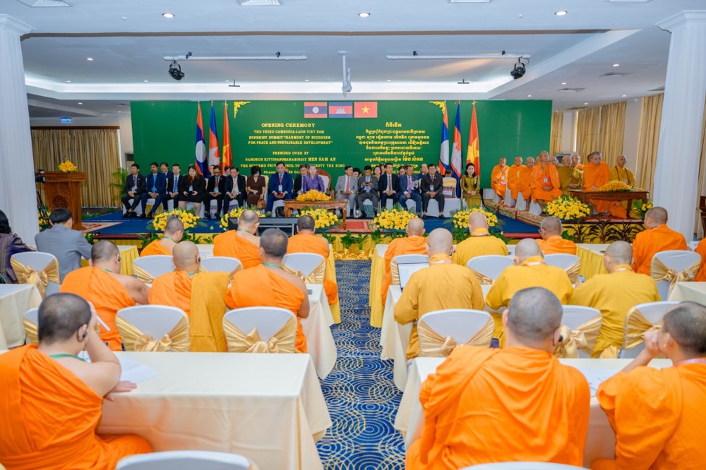 Khai mạc Hội nghị Lãnh đạo Phật giáo ba nước Việt Nam – Lào – Campuchia lần thứ III