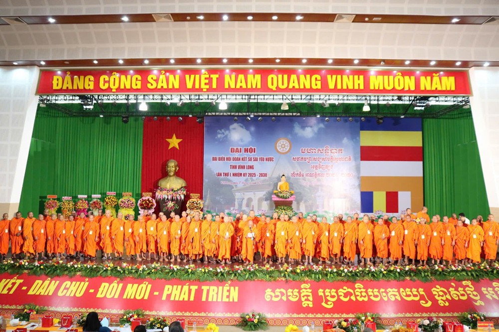 Vĩnh Long: Hòa thượng Thạch Sok Xane được suy cử Chủ tịch Hội Đoàn kết Sư sãi Yêu nước tỉnh nhiệm kỳ 2025-2030 