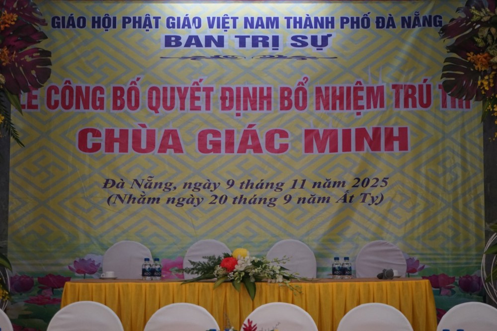 Đà Nẵng: Lễ công bố quyết định bổ nhiệm trú trì chùa Giác Minh