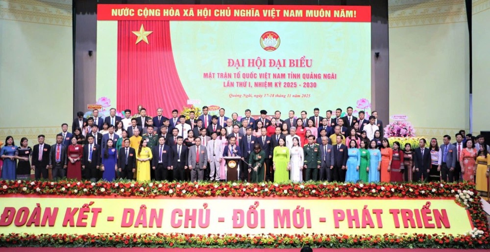 Đại hội Đại biểu Mặt trận Tổ quốc Việt Nam tỉnh Quảng Ngãi lần thứ I, nhiệm kỳ 2025 - 2030 “Đoàn kết - Dân chủ - Đổi mới - Phát triển”