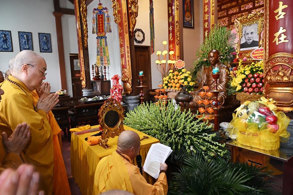 Hải Phòng: Tưởng niệm cố Trưởng lão Hòa thượng Thích Tâm An tại chùa Long Hoa, xã An Trường,Tp Hải Phòng
