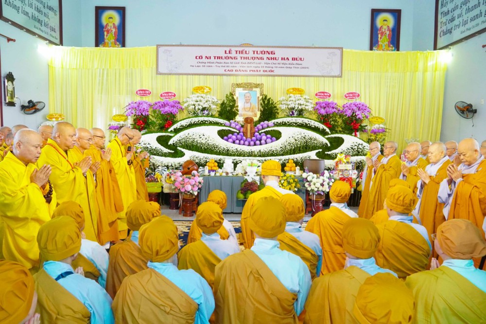 TP. Hồ Chí Minh: Trang nghiêm lễ Tưởng niệm tiểu tường cố Ni trưởng Thích Nữ Như Bửu tại Ni viện Kiều Đàm