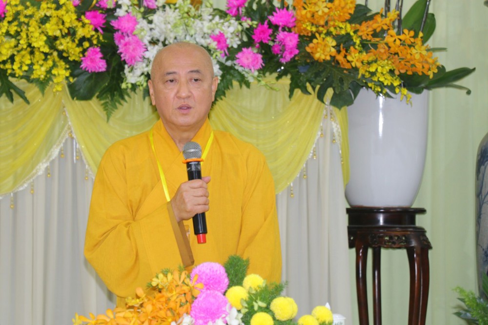 Vĩnh Long: Hòa Thích Huệ Thông triển khai về truyền thống và hiện đại trong tu tập Tăng Ni tại khóa Kiết đông lần III – khu vực Bến Tre (cũ) 