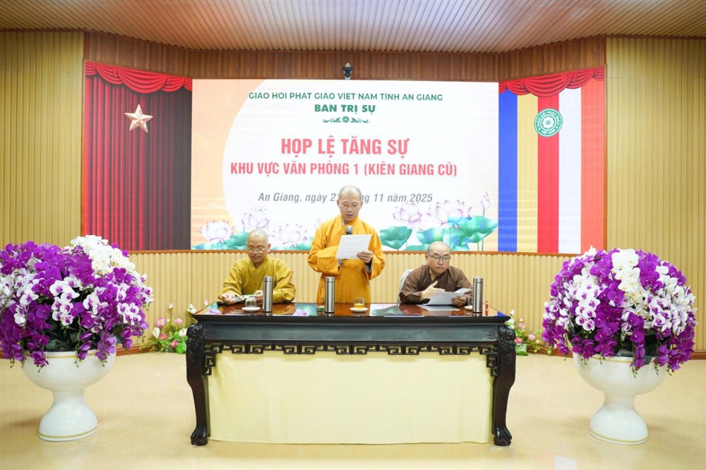 An Giang: Họp lệ Tăng sự khu vực Văn phòng 1 (Kiên Giang cũ)