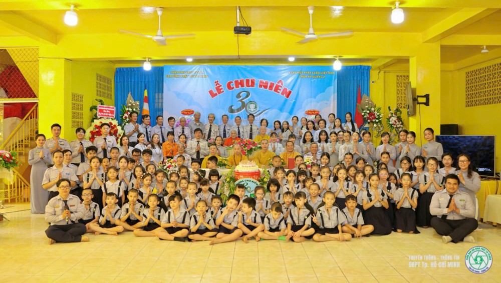 TP.HCM: Lễ kỷ niệm 30 năm Gia đình Phật tử chùa Kỳ Quang II – Dấu ấn một hành trình phụng sự