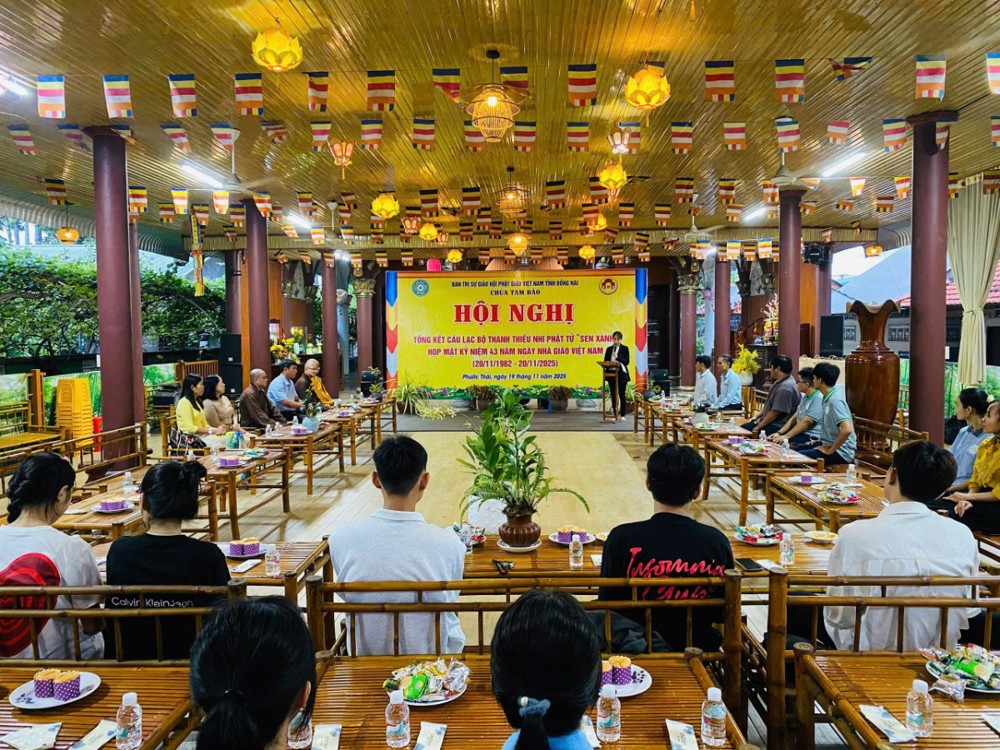 Đồng Nai: Hội nghị tổng kết hoạt động Câu lạc bộ Thanh Thiếu nhi Phật tử “Sen Xanh” năm 2025