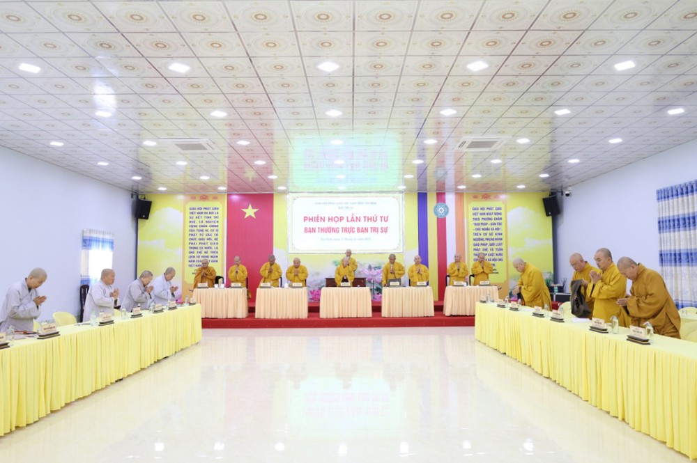 Tây Ninh: Phật giáo tỉnh nhà họp Ban Thường trực Ban Trị sự lần thứ tư
