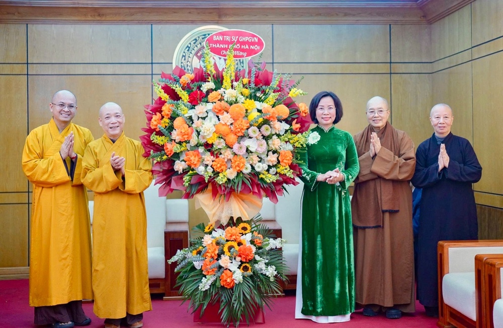 BTS GHPGVN thành phố Hà Nội chúc mừng tân Chủ tịch Ủy ban MTTQ thành phố Hà Nội 