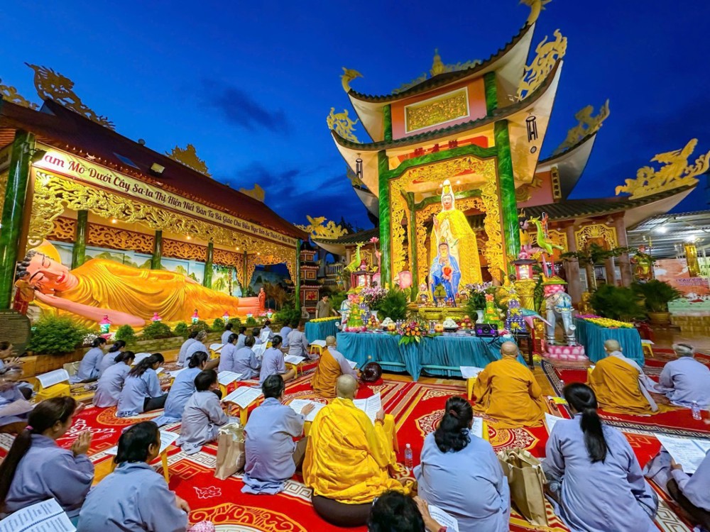 Đồng Tháp: Trang nghiêm lễ vía Đức Quán Thế Âm Bồ Tát và khóa lễ Ngũ Bách Danh tại chùa Phước An