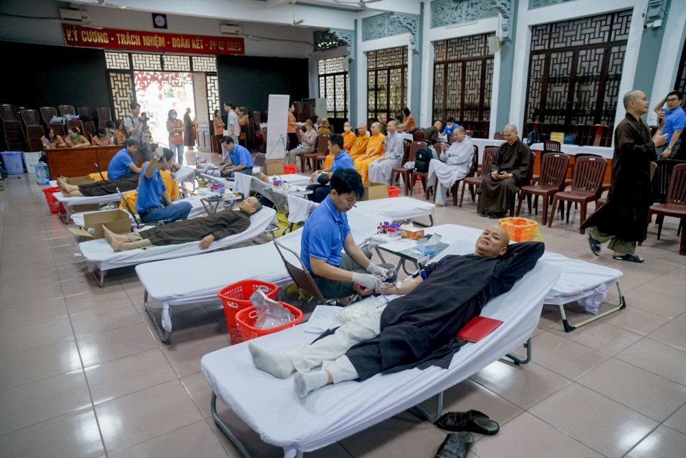 TP.HCM: Chương trình hiến máu nhân đạo tại Thiền viện Quảng Đức 