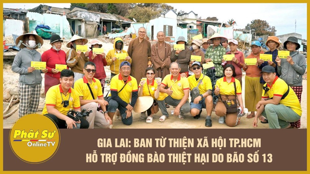 [Video] Gia Lai: Ban Từ thiện Xã hội TP.HCM hỗ trợ đồng bào thiệt hại do bão số 13