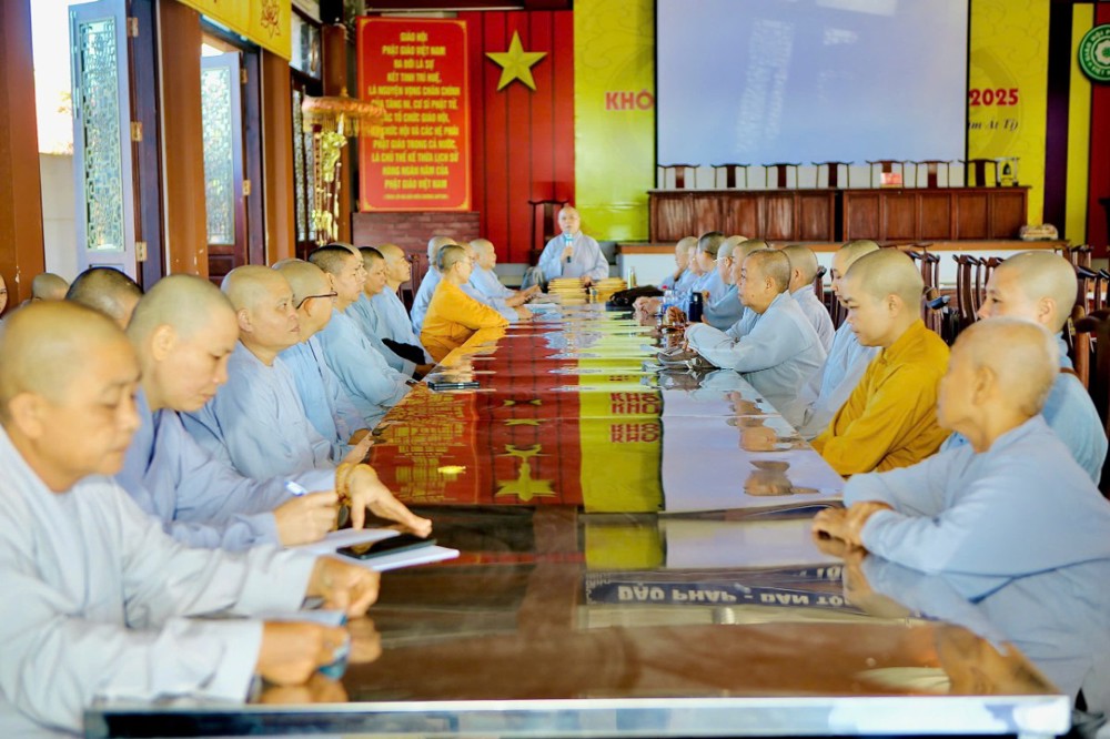 Đồng Nai: Sinh hoạt Tăng sự Ni giới khu vực Bình Phước (cũ) tại Văn phòng Thường trực Ban Trị sự Phật giáo tỉnh 