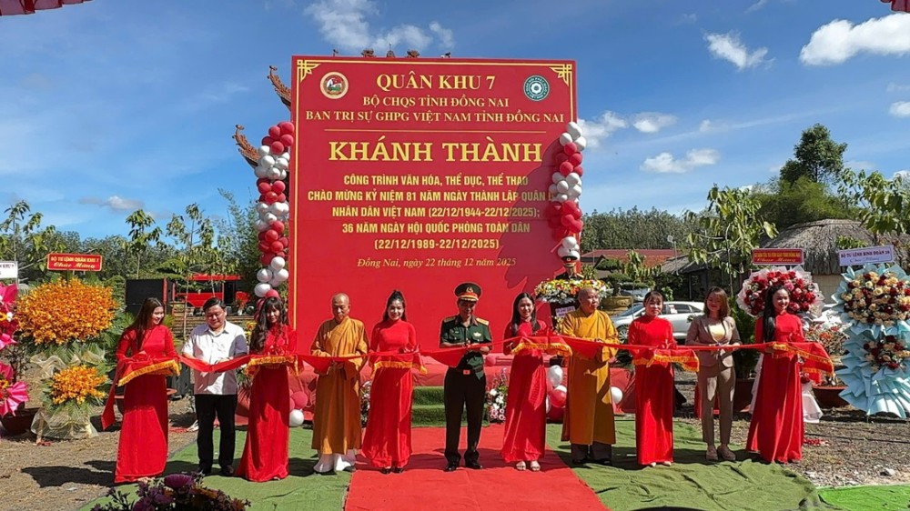 Đồng Nai: Khánh thành công trình văn hóa – thể dục, thể thao ngoài trời – Dấu ấn nghĩa tình quân – dân, đạo – đời