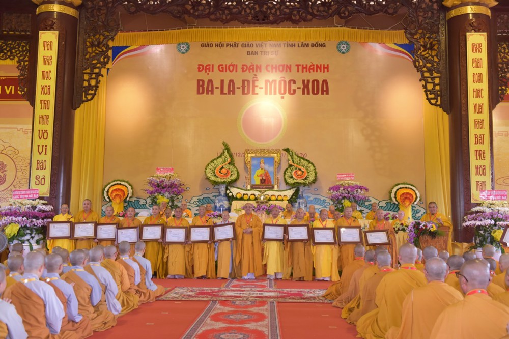 Lâm Đồng: Bế mạc Đại giới đàn Chơn Thành và Đại lễ tưởng niệm lần thứ 717 Đức Vua – Phật hoàng Trần Nhân Tông nhập Niết bàn