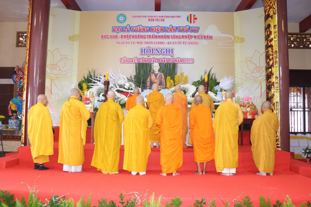 Vĩnh Long: Đại Lễ tưởng niệm lần thứ 717 năm, ngày Đức vua - Phật Hoàng Trần Nhân Tông nhập Niết bàn