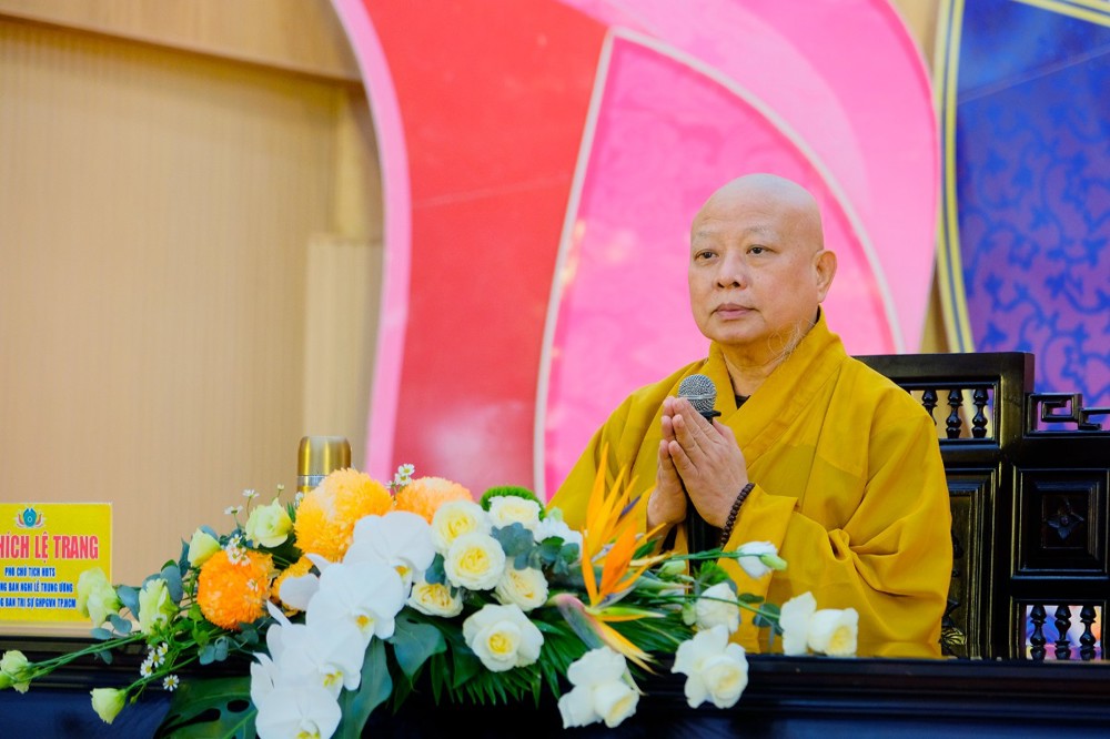 An Giang: HT.Thích Lệ Trang thuyết giảng chuyên đề “Nghi lễ Thiền môn” tại Khóa Huân tu Kiết đông Thất nhựt Giáo giới PL.2569