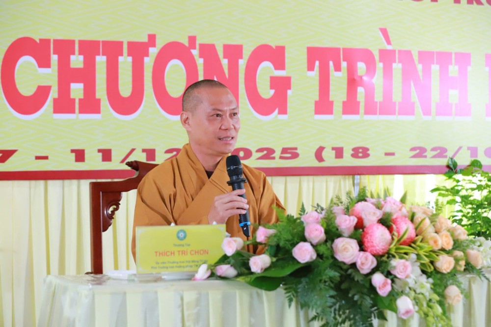 TP.HCM: TT.Thích Trí Chơn chủ giảng kỹ năng MC tại Khóa Bồi dưỡng Người dẫn chương trình Phật giáo