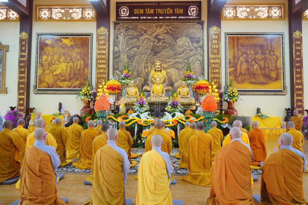 Phật giáo tỉnh Đồng Tháp trang nghiêm Tưởng niệm 717 năm ngày Đức Phật hoàng Trần Nhân Tông nhập Niết-bàn tại thiền viện Trúc Lâm Chánh Giác