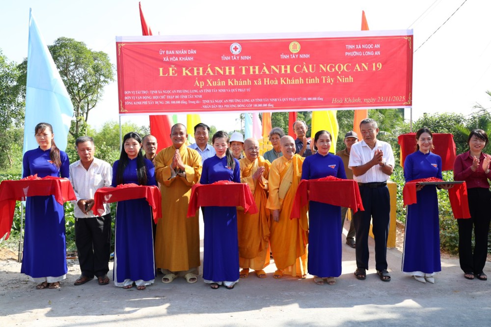 Tây Ninh: Khánh thành cầu Ngọc An 19 và động thổ khởi công cầu Ngọc An 20