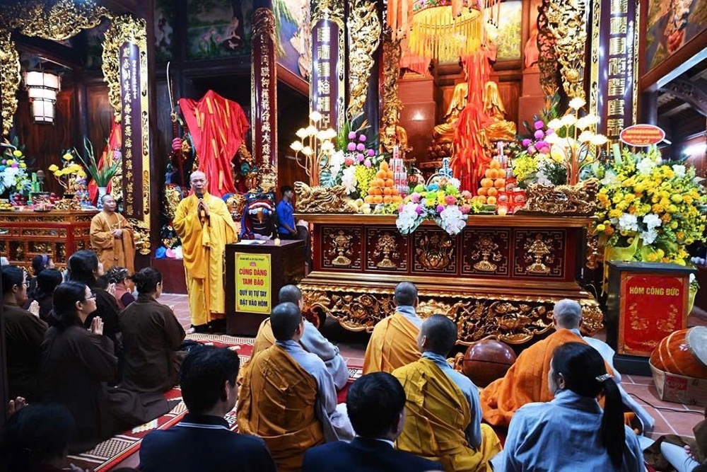 Hà Nội: Linh thiêng Lễ Hô thần nhập tượng tại chùa Xuân Trạch