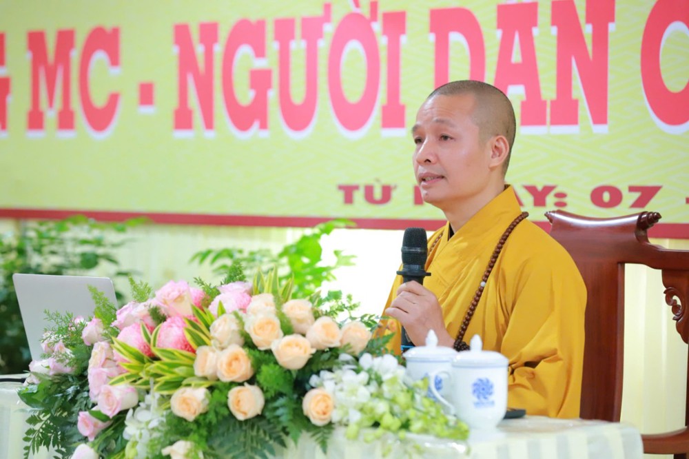 TP.HCM: TT. Thích Minh Quang giảng dạy chuyên đề kỹ năng dẫn chương trình Phật giáo