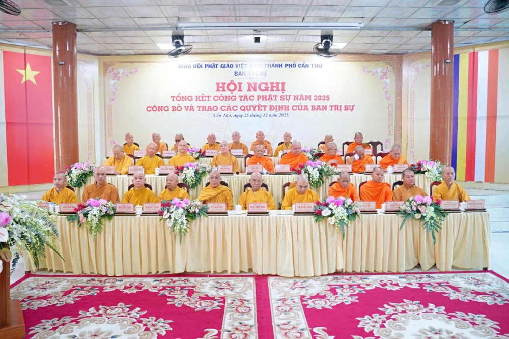 Cần Thơ: Hội nghị tổng kết công tác Phật sự năm 2025
