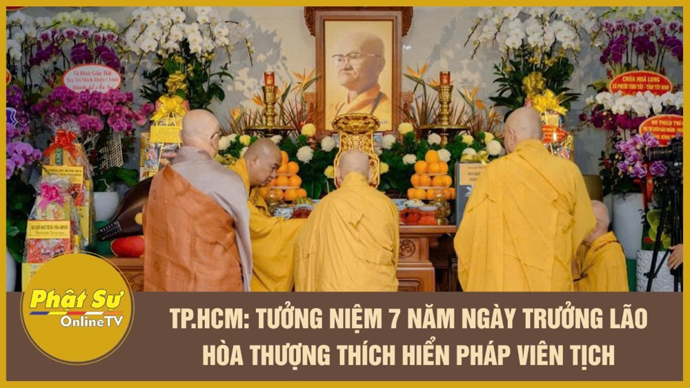 [Video] TP.HCM: Tưởng niệm 7 năm ngày Trưởng lão Hòa thượng Thích Hiển Pháp viên tịch