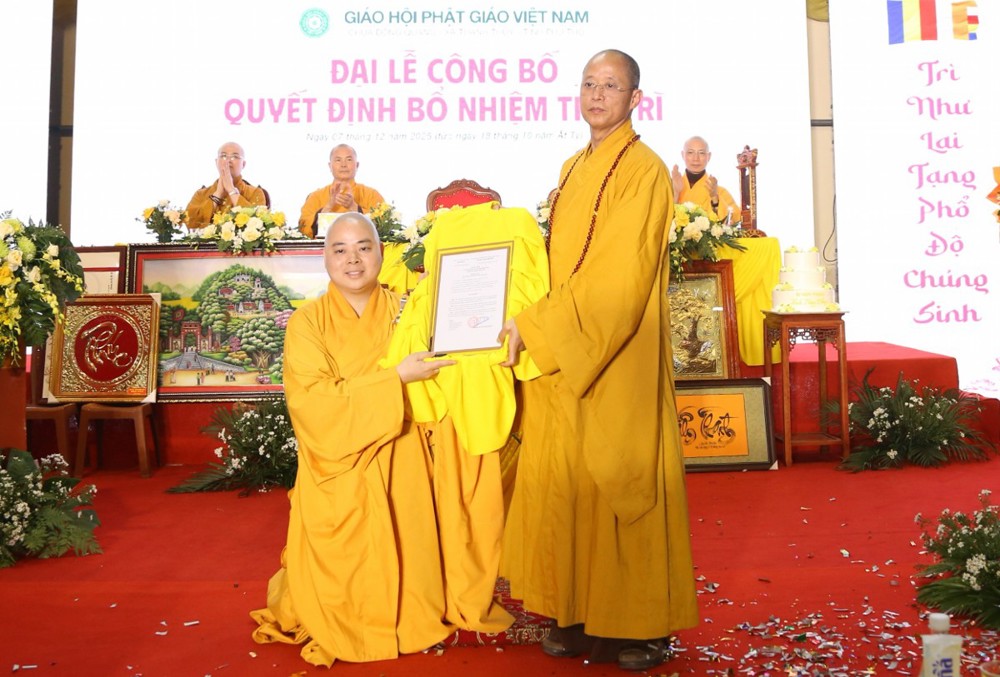 Phú Thọ: Lễ công bố Quyết định bổ nhiệm trụ trì chùa Đông Quang