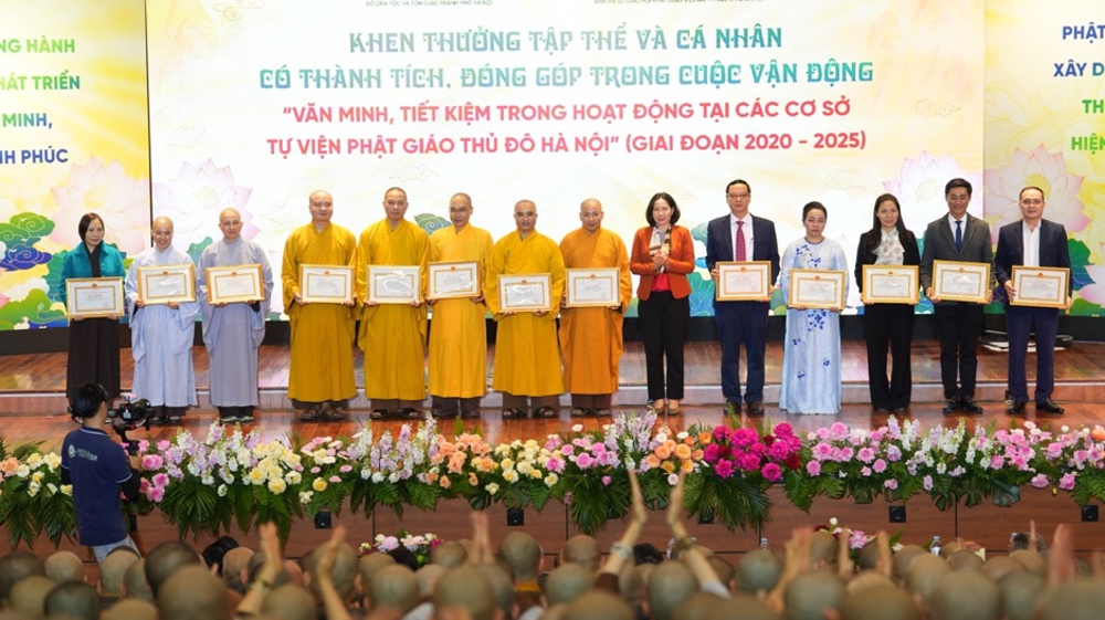 Lễ tổng kết 5 năm Cuộc vận động “Văn minh, tiết kiệm trong hoạt động tại các cơ sở tự viện Phật giáo Thủ đô Hà Nội”