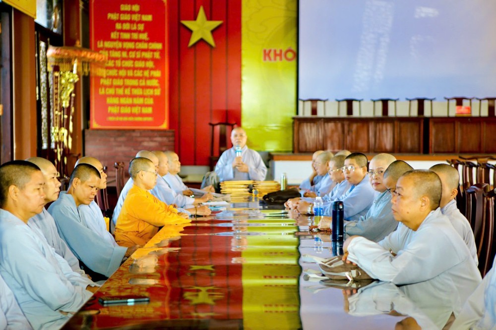 Đồng Nai: Sinh hoạt Tăng sự Ni giới khu vực Bình Phước (cũ) tại Văn phòng Thường trực Ban Trị sự Phật giáo tỉnh 