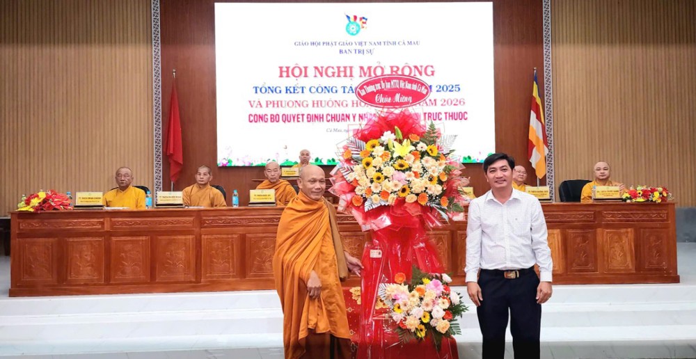 Cà Mau: Ban Trị sự GHPGVN tỉnh tổ chức hội nghị Tổng kết công tác Phật sự năm 2025 
