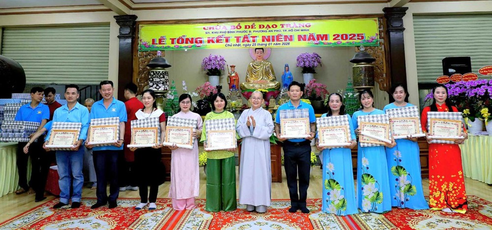 TP.HCM: Chùa Bồ Đề Đạo Tràng tổng kết tất niên năm 2025, triển khai phương hướng hoạt động năm 2026