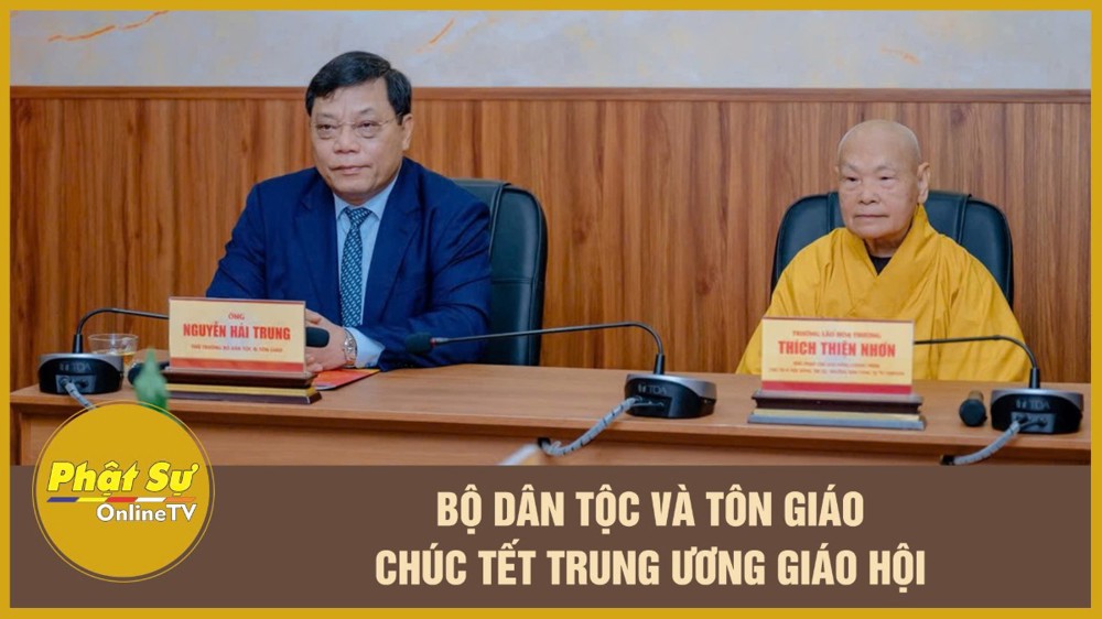 [Video] Bộ Dân tộc và Tôn giáo chúc tết Trung ương Giáo hội